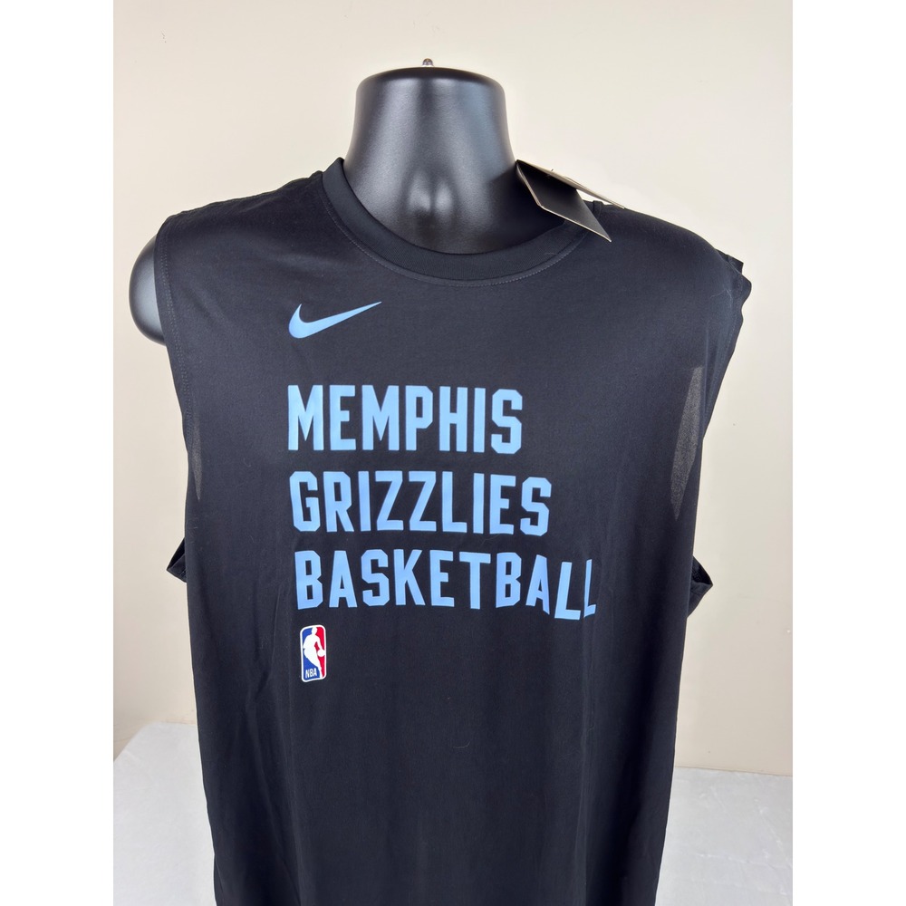 Nike Memphis Grizzlies NBA Basketball Sleeveless Shirt Black XL Tall FD9391 New